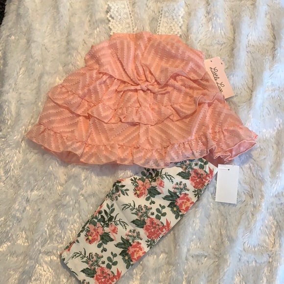 NWT Little Lass Floral Skimmer Set 24 months
